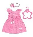 BABY born Trendy Flowerdress - Fits BABY born Dolls up to 43cm - Set Includes Dress, Headband And Hanger - Suitable for Children Aged 3+ Years - 832684 Multicolor