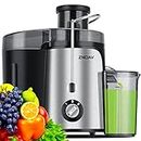 Juicer Machine, 600W Juicer with 3.5” Big Mouth for Whole Fruits and Veg, Juice Extractor with 3 Speeds, BPA Free, Easy to Clean