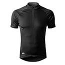 INBIKE Cycling Jersey Men, Short Sleeve Shirt Bike Accessories Running Tops Bike Biking Shirt Black Large