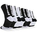 Dingcooler Elite Basketball Socks, Cushioned Athletic Sports Crew Socks for Youth Adult