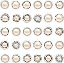 Cannagenix 30Pcs Diffrent Styles Women Shirt Brooch Buttons Cover up Button Pearl Safety Brooch Pins Button for Clothing Dress Supplies Clothing Bags Accessories Supplies DIY Crafts