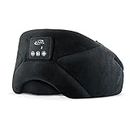 iLive Bluetooth Wireless Sleep Mask Headphones, Adjustable Headband, Carry Pouch Included, Black (IAHB31B)