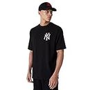 New Era New York Yankees Black MLB League Essentials Oversized T- Shirt - M