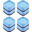HEXONIQ® Washer & Dryer Anti-Vibration Pads Noise Reduction Washer Pedestals Washer Foot Pads Shock & Noise Cancelling Washing Machine Support for for Refrigerator Home Furniture Appliances, Pack of 8