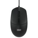 Maus USB Mouse 3 GB 1000 dpi – 3 Buttons – Ambidextrous Use – Black