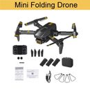 New RC Drone With 4K HD Dual Camera WiFi FPV Foldable Quadcopter + 3 Battery