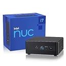 Intel NUC 11 NUC11PAHi7 NUC Barebone 0GB DDR4 RAM,0GB SSD,Core i7-1165G7 Processor 12M Cache, Up to 4.7 GHz, Thunderbolt 3/Support 8K/WiFi 6/4K Quad Display/Bluetooth 5 NUC Mini PC