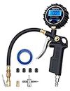 AstroAI Digital Tire Inflator with Pressure Gauge, Medium 250 PSI Air Chuck and Compressor Accessories Heavy Duty with Rubber Hose and Quick Connect Coupler for 0.1 Display Resolution