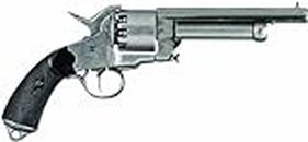 Deko Waffe US-Lemat Revolver silberfarbend, Franz. 1860 Civil War Confederation