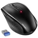 TECKNET Wireless Mouse, 2.4G Wireless Silent Mouse, 4800DPI Optical Computer Mouse with 6 Adjustable DPI, 30 Months Battery Life, Ergonomic Silent Click USB Cordless Mouse for Laptop PC Computer