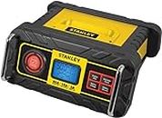 Stanley BC50BS Fully Automatic 15 Amp 12V Bench Battery Charger/Maintainer with 50A Engine Start, Alternator Check, Cable Clamps