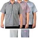 Ben Davis Men's Short Sleeve Shirt 1/2 Zip Cotton Blend 2 Front Pockets T-Shirt