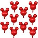 10pcs 24inch red mickey mouse mylar balloons,mickey mouse birthday party decorations balloon,mickey mouse birthday party supplies