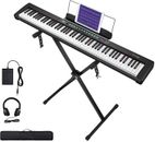 Starfavor Black 88 Key Digital Electric Piano Keyboard W/ Accessories FAST SHIP!