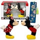 Mickey and Minnie Salt and Pepper Shakers Set - Disney Kitchen Accessories Bundle with Disney Mickey and Minnie Salt and Pepper Shakers Collector Set Plus Bookmark | Mickey and Minnie Collectibles