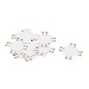 New Lon0167 10 Pcs Cross Type Female 2P 4 Way Coupler Connector Board for 3528 8mm RGB LED (10 Stcke Kreuz Typ Female 2? 4 Way Koppler Connector Board fr 3528 8mm RGB LED