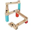 TOYARTSY Wooden Construction Marble Slider Puzzle and Marble Slippery Run Track Toys