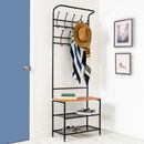 Entryway Coat Rack & Shoe Organizer by Honey-Can-Do in Black
