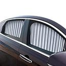 ZATOOTO Sonnenschutz fürs Auto Vorhang, 2 Stück Sonnenschutz Magnetisch für UV-Schutz, Hitzeschutz, Silber