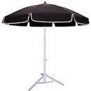 RAINPOPSON Garden Umbrella With Stand 6 feet Heavy Duty Garden Umbrella (36in) Patio Big Size Garden Outdoor Umbrella for Rain & Sun Protection (36 in) With Stand (Black)