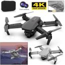 4K Drone with HD Camera Drones WiFi FPV Foldable RC Quadcopter W/ 3Batteries