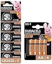 Duracell CR2032 3V Lithium Coin Battery, 5 pcs, 2032 Coin Button Cell Battery, DL2032 & CHHOTA Power Alkaline AA Batteries- 4 Pieces