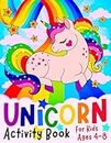 Unicorn Activity Book for Kids ages 4-8: A children’s coloring book and activity pages for 4-8 year old kids. For home or travel, it contains ... ... difference puzzles and more. [Lingua Inglese]