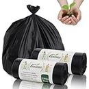 JENCENBIO Compostable Bin Liners Portable Toilet Bags 20Liter Extra Thick 0.87 Mils Black Compost Garbage Bags for Toilet Chair with Europe OK Compost Home Certified 30 Count