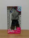 Barbie Ken Carreras Paquete de Moda Árbitro de Fútbol Nuevo Blanco y Negro 