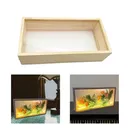 Wooden Photo Frame Glowing Picture Frame Photo Display Frame USB Picture Frame for Bedroom Wall