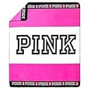 Victoria`s Secret pink cozy soft blanket pink / white / black 2016