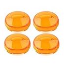 GZYF 4pcs Motorcycle Turn Signal Lens Light Cover Guard for Harley Touring Softail Dyna,amber