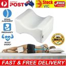 Knee Leg Pillow for Side Sleepers Memory Foam Sleep Cushion For Back Pain Relief