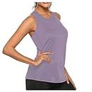 Women Racerback Tank Tops Athletic Workout Pleated Vest Tops Yoga Shirts Running Soprt Fitness Blouse Z-15