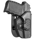 OWB Polymer Holster For SCCY 9mm CPX1 CPX2 Level II Retention Outside Waistband