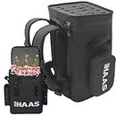 Brew Haas Backpack Cooler Matte Black, Premium Leak Proof Zipper, Insulated, Smart aerogel Pockets, This Waterproof Back Pack Cooler Soft Sided, Hold 36 Can Like The yeti and rtic Coolers