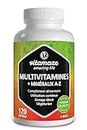 Multivitamines et Minéraux 23 Vitamines A-Z & Minéraux - Substances Minérales et Oligo-Éléments Précieux - 120 Gélules Végétarien pendant 4 Mois - Sans Additifs Inutiles…