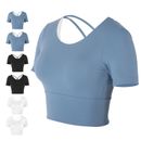 Women Summer Sports Short Sleeve Clothes For Fitness Workout Sport Supply