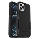 OtterBox Commuter Case for iPhone 12 / iPhone 12 Pro, Shockproof, Drop proof, Rugged, Protective Case, 3x Tested to Military Standard, Antimicrobial Protection, Black, No Retail Packaging
