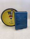 Vintage Top Cigarette Roller & 7 oz Tin Can w/ Lid Tobacco Advertising
