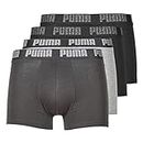 PUMA Herren Boxershorts Shorts Unterhosen Everyday Boxer 4er Pack, Wäschegröße:L, Artikel:-004 Black/Grey Melange