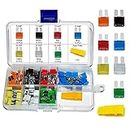MuHize 70 PCS Micro2 Car Fuses - Upgraded ATR APT Blade Fuse Assortment (5, 7.5, 10,15, 20,25, 30 amp) (2023 New), Automotive Micro 2 Assorted Car Fuse Replacement
