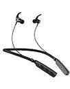 Novelty Enjoy up to 48 Hours Playback-time Bluetooth Neckband Bluetooth Headset (Black, in The Ear) Black Color (NT-004)
