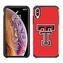 Prime Brands Group Cell Phone Case for Apple iPhone Xs Max - Red/Black - NCAA Licensed Case for Texas Tech Red Raiders