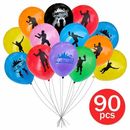 9 Color Gaming Party Latex Balloons 90 Pcs Video Game Fortnite Birthday Collect
