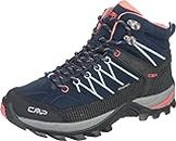 CMP Rigel Mid Wmn Trekking Shoes Wp, Scarpe da trekking Donna, Blue Jade Peach, 38 EU