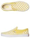 Vans Kids K Clasic Slip ON Checkerboard Aspen Gold White Size 3