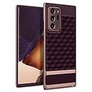 Caseology Parallax Designed for Samsung Galaxy Note 20 Ultra Case Shockproof Protective Geometric 3D Pattern Stylish Cover Phone Case for Samsung Galaxy Note 20 Ultra - Burgundy
