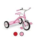 Radio Flyer Classic Pink 10" Tricycle, Toddler Trike, Tricycle for Toddlers, Ages 2-5