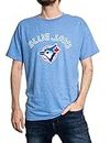 Bulletin MLB Toronto Blue Jays Cooperstown Wordmark Men's Cotton T-Shirt, Light Blue, X-Large